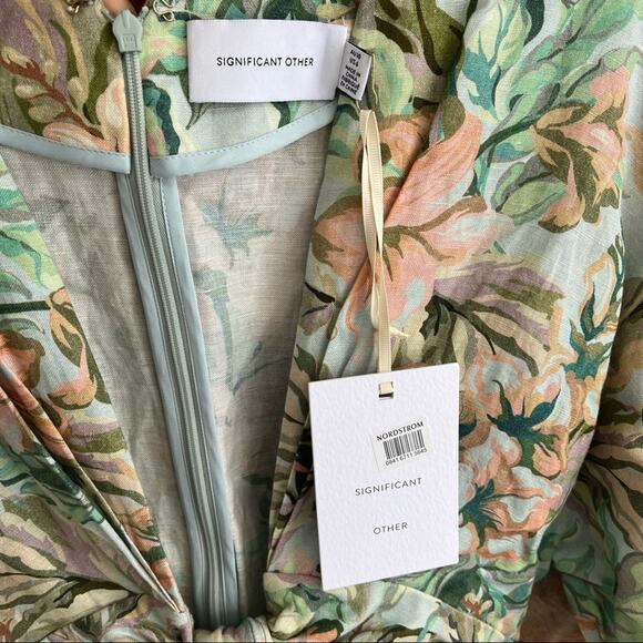 SIGNIFICANT OTHER Floral Linen Maxi Dress - Picture 2 of 9